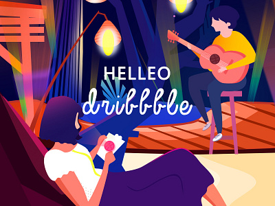 dribbble1 illustration