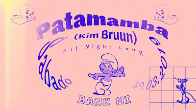 Patamamba at Banh Mi - Flyer Design acid house arts ecuador electronic music event flyer design housemusic illustration psychedelic quito typography