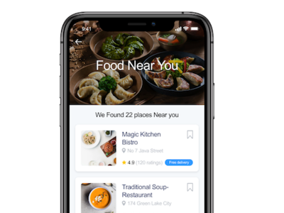 Food Near You app design food foodie ui