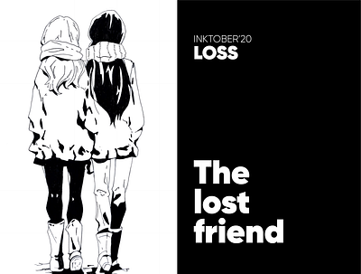 Inktober 2020 - Loss art death design friend hand drawn illustration inking inktober2020 loss sketch