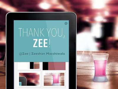 Thanks to Zee | Zeeshan Macchiwala for the invite! debut invite thank you thanks