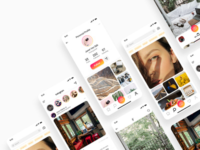 Instagram Redesign Concept app app design clean design figma instagram instagram redesign mobile ui