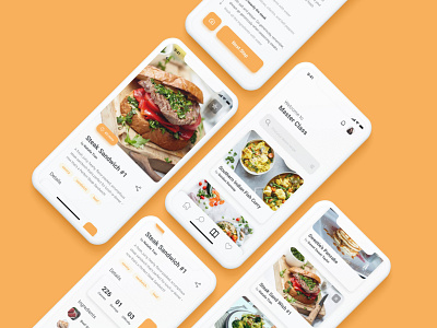 Cooking App app app design clean cooking cooking app design figma mobile ui