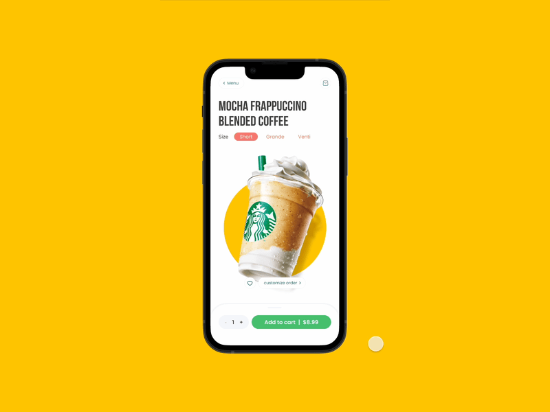 Beverage Delivery App animation app app design beverage branding clean coffee delivery figma mobile product ui uiux