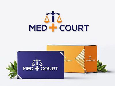 MedCourt Logo Design branding design identity inspiration logo medical mockup professional