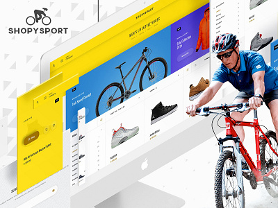 Shopysport Website UI/UX Design design inspiration material mockup modern sports ui userexperience userinterface ux web website