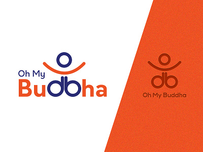 Oh My Buddha BrandLogo Design 2d blue brand brandingidentity buddha creative customlogo graphical logodesign orange professional