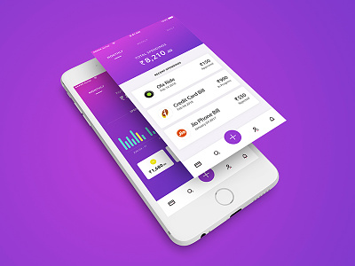 Money Management Mobile UI/UX Design app design expense interface iphone mobile money tracking ui uidesign ux uxdesign
