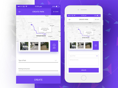 iOS Mobile App UI/UX Design app interface ios iphone location map prototype tracker ui userexperience ux wireframe