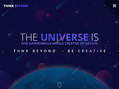 Think Beyond space thiink beyond univerce web banner