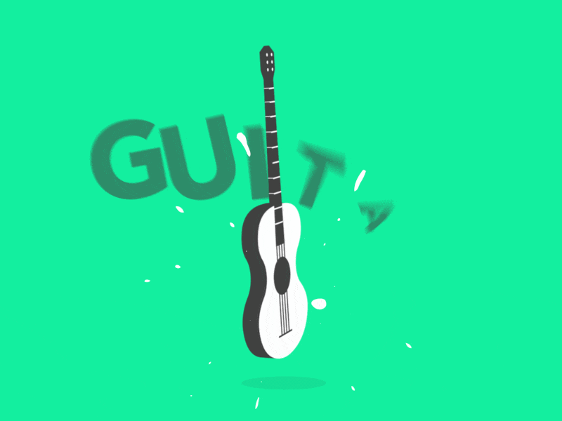 Guitar Loop - Fake 3D morphing 2d after effects animation bass guitar illustration liquid loop looped motion motion design ukulele