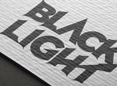 Blacklight Logo branding design logo typography