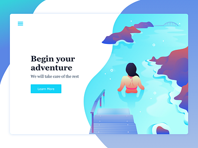 My third design for #dailyui #003 #landingpage