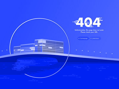 Daily UI Challenge #008 #404page 404page berlin blue circle digital ui ux