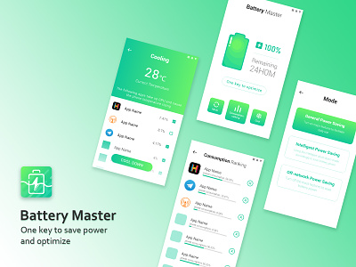 App UI Design - Battery Master