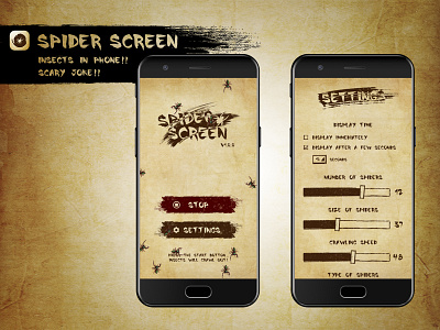SPIDER SCREEN app app design cool design screen spider ue ui