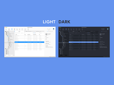 SQL Software UI Redesign #2 black blue clean dark light redesign software ui white