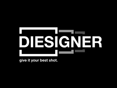 Logo concept for Diesigner black brand branding concept idea logo marketing mockup white