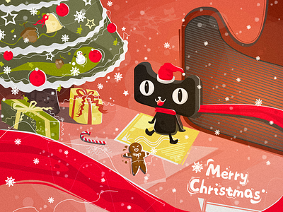 Merry Christmas illustration illustrations
