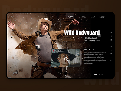 Wild Bodyguard design ui ux web