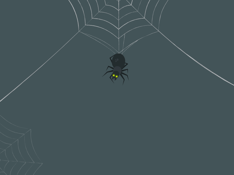 Biterphobia 2d animated animation crawl design flat framesequence gif graphic design halloween illustration loop minimalist minimalistic motion spider