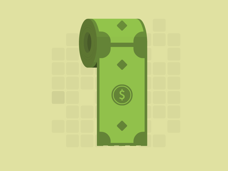 Money Inflation animated animation design dollar flat framesequence illustration inflation loop minimalist minimalistic money motion