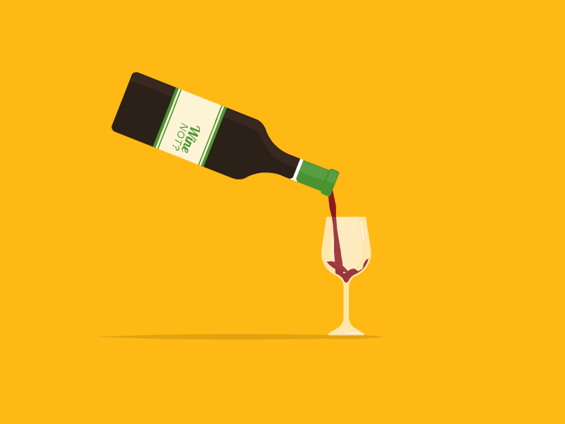 Wine not? animation christmas wine design flat framesequence glögg illustration liquid loop minimalist motion wine