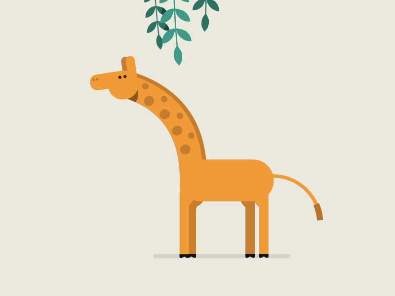 Giraffe animal eat framesequence giraffe jungle tree