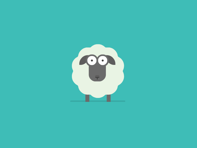 Sheep flat framesequence mouse petter pentilä rat scared scary sheep simple