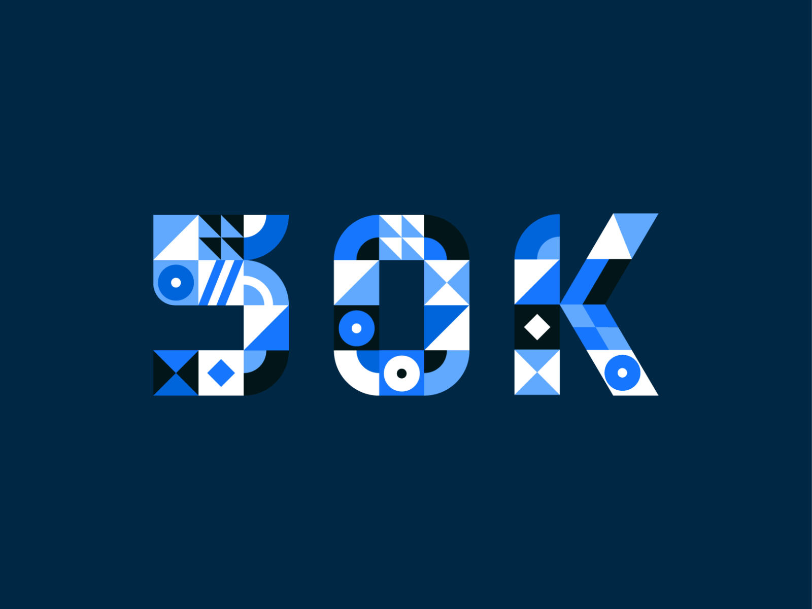 50k Followers! by Petter Pentilä on Dribbble