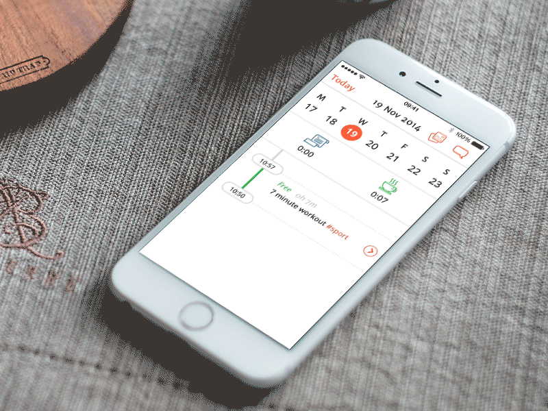 Click Wheel (iOS) app clickwheel ios scrollwheel time tracking ui