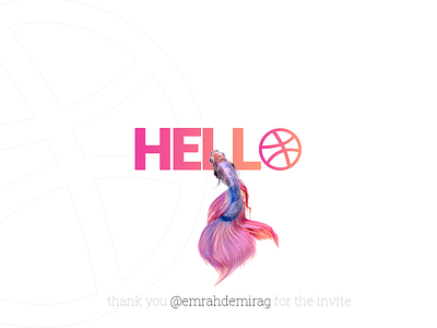 Hello Dribbble debut dribbble hello invite thank you