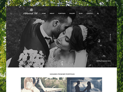 Wedding Photography Theme flat responsive ui ux web web design wedding