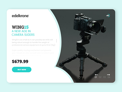 Edelkrone Wing15 Product Page Design app cards color dribbble flat graphic responsive ui ux web design