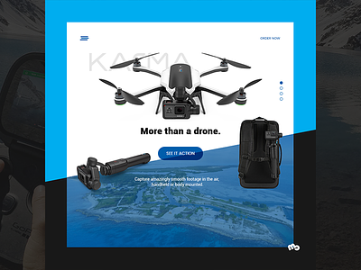 Gopro Karma Product Page Concept Design