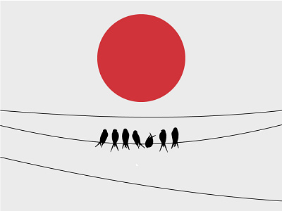 Flat Japan design flat illustration. minimal vector