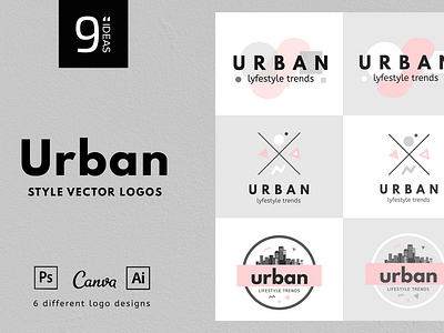 Urban style vector logos