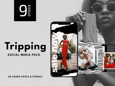 CANVA | Tripping Social Media Pack 9inchideas canva instagram canva templates creative market fashion graphics fashion template influencer marketing instagram instagram fashion templates instagram post instagram stories instagram template isnatgram deisgn social media social media branding social media design social media marketing social media pack social media templates tripping social media pack