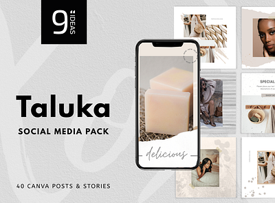 CANVA | Taluka Social Media Pack 9inchideas fashion graphics feminine instagram instagram design instagram post instagram stories instagram stories pack instagram story instagram story design instagram template minimal minimal instagram layout modern instagram design professional social media social media social media design social media pack social media templates