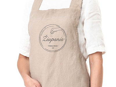 Žiupsnis - Apron Design 9inchideas apron apron design brand designer brand identity branding catering branding elegant logo food branding food logo food truck branding logo logo a day logo design branding logodesign minimal branding minimal logo pinch pinch logo work clothes