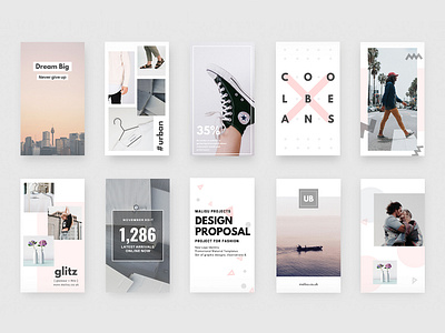 9"IDEAS - Urban Bundle brand identity brand identity design branding branding design design fashion fashion brand fashion branding feminine graphic design graphics layout minimal minimalism minimalist social media bundle social media design social media pack template typography