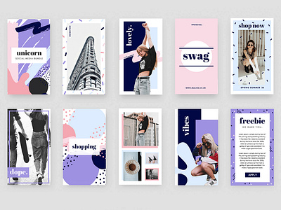 9"IDEAS - Unicorn Bundle 2019 trend 2019 trending graphics graphics graphics design instagram instagram bundle instagram design instagram pack instagram templates social media social media branding social media bundle social media deisgn social media pack social media templates trending trending graphics trends unicorn social media bundle