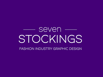 Seven Stockings - Logo brand identity brand identity design branding branding and identity branding concept design fashion graphics graphics graphics design graphics designer logo logo a day logo concept logo design minimal minimalism modern purple logo vector vector logo