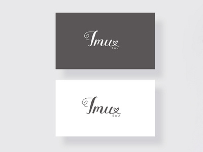 Imu Sau - Business Cards brand identity branding business card design business card mockup business cards fashion fashion branding fashion graphics feminine graphic design graphics logo logo deisgn logo design logotype minimal minimalism stationery stationery design stationery mockup