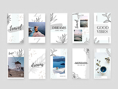 9"IDEAS - Unsalted Instagram Puzzle Pack blue brand identity branding feminine graphics instagram design instagram post instagram puzzle instagram puzzle template instagram stories instagram template minimal minimalism puzzle social media social media branding social media bundle social media design social media pack trending