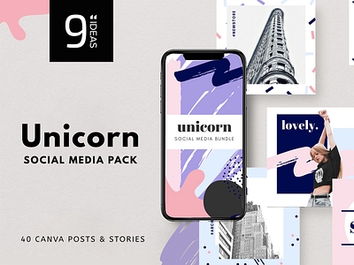 9"IDEAS - Unicorn Social Media Pack