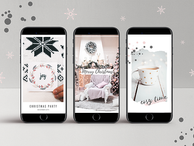 9"IDEAS - Unwind Social Media Pack 9inchideas brand identity branding christmas christmas design christmas template cosy graphic design graphics grey instagram bundle instagram design instagram story instagram template minimal pink social media branding social media design social media pack winter