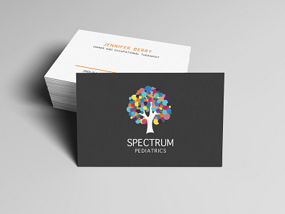 Spectrum Pediatrics - Brand Identity 9inchideas brand designer brand identity branded branding business card design business cards business cards design business cards templates design graphic design graphics logo logo design logo design branding marketing materials minimal print materials stationery design vector