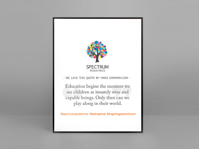 Spectrum Pediatrics - Brand Identity 9inchideas brand design brand identity branded branding design graphic design graphics logo logo design logo design branding logo design concept marketing materials minimal packaging design poster design social media social media branding stationery design vector