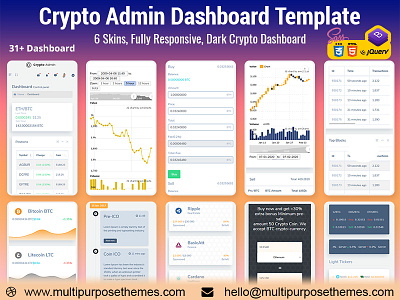 Crypto Admin Dashboard Template + Bitcoin Dashboards + ICO admin admin dashboard admin template admin theme bitcoin bootstrap bootstrap 4 bootstrap admin template bootstrap admin theme calendar crypto cards crypto dashboard cryptocurrency dashboard template ico admin material admin responsive web apps